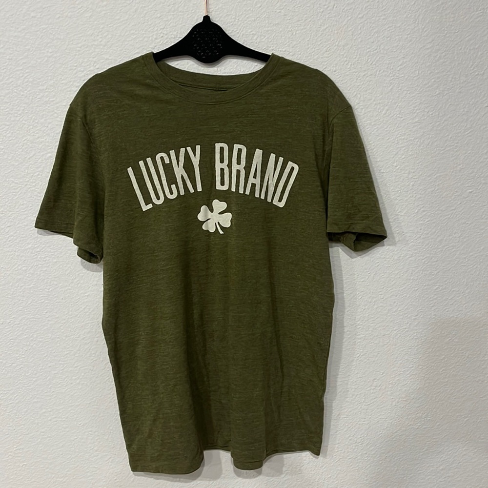 LUCKY BRAND shirt size M color green